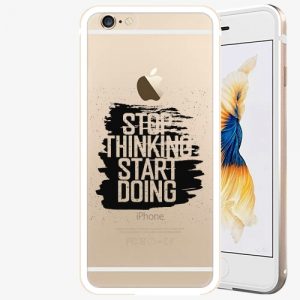 Plastový kryt iSaprio - Start Doing - black - iPhone 6/6S - Gold