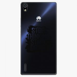 Plastový kryt iSaprio - Start Doing - black - Huawei Ascend P7
