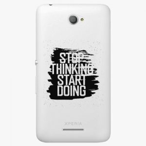 Plastový kryt iSaprio - Start Doing - black - Sony Xperia E4