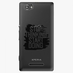 Plastový kryt iSaprio - Start Doing - black - Sony Xperia M