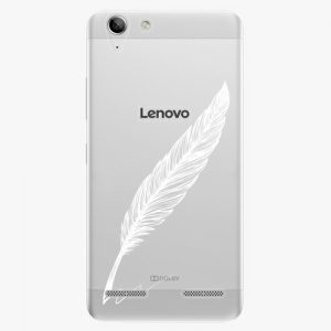 Plastový kryt iSaprio - Writing By Feather - white - Lenovo Vibe K5