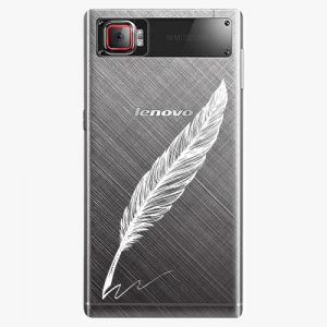 Plastový kryt iSaprio - Writing By Feather - white - Lenovo Z2 Pro