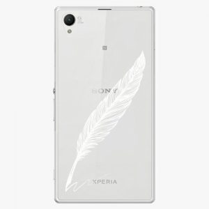 Plastový kryt iSaprio - Writing By Feather - white - Sony Xperia Z1