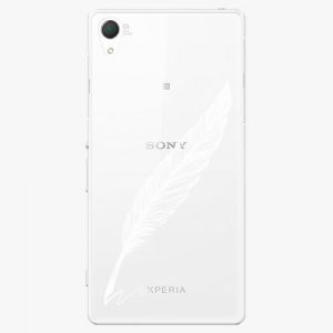 Plastový kryt iSaprio - Writing By Feather - white - Sony Xperia Z2