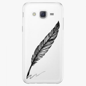 Plastový kryt iSaprio - Writing By Feather - black - Samsung Galaxy J5