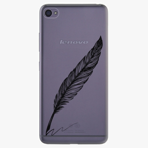 Plastový kryt iSaprio - Writing By Feather - black - Lenovo S90 Plastový kryt iSaprio - Writing By Feather - black - Lenovo S90