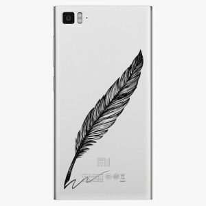 Plastový kryt iSaprio - Writing By Feather - black - Xiaomi Mi3