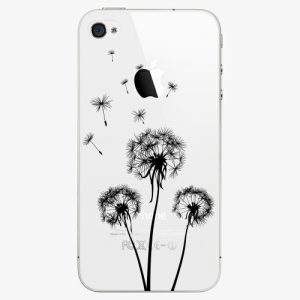 Plastový kryt iSaprio - Three Dandelions - black - iPhone 4/4S