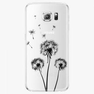 Plastový kryt iSaprio - Three Dandelions - black - Samsung Galaxy S6