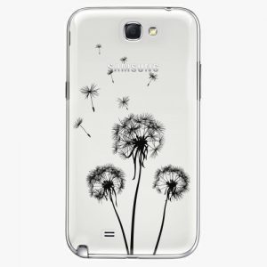 Plastový kryt iSaprio - Three Dandelions - black - Samsung Galaxy Note 2