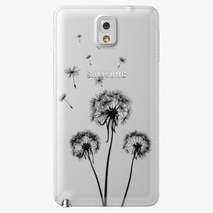 Plastový kryt iSaprio - Three Dandelions - black - Samsung Galaxy Note 3