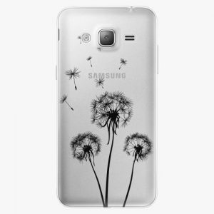 Plastový kryt iSaprio - Three Dandelions - black - Samsung Galaxy J3 2016