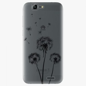 Plastový kryt iSaprio - Three Dandelions - black - Huawei Ascend G7