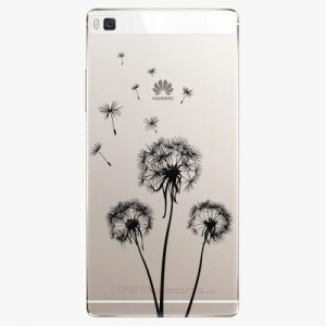 Plastový kryt iSaprio - Three Dandelions - black - Huawei Ascend P8