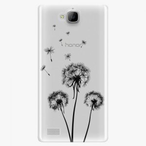 Plastový kryt iSaprio - Three Dandelions - black - Huawei Honor 3C
