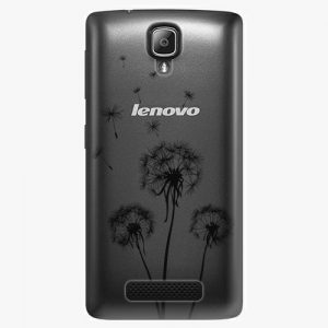 Plastový kryt iSaprio - Three Dandelions - black - Lenovo A1000