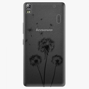 Plastový kryt iSaprio - Three Dandelions - black - Lenovo A7000