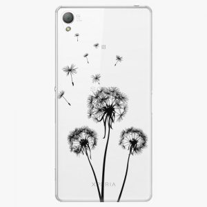 Plastový kryt iSaprio - Three Dandelions - black - Sony Xperia Z3