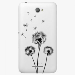 Plastový kryt iSaprio - Three Dandelions - black - Sony Xperia E4