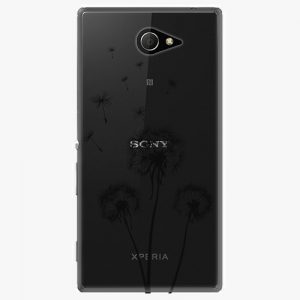 Plastový kryt iSaprio - Three Dandelions - black - Sony Xperia M2