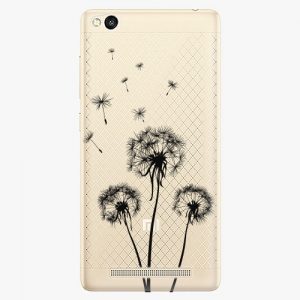 Plastový kryt iSaprio - Three Dandelions - black - Xiaomi Redmi 3