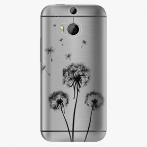 Plastový kryt iSaprio - Three Dandelions - black - HTC One M8