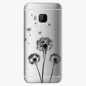 Plastový kryt iSaprio - Three Dandelions - black - HTC One M9