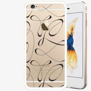 Plastový kryt iSaprio - Fancy - black - iPhone 6/6S - Gold