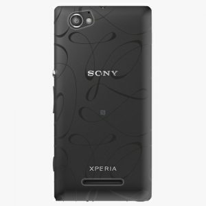 Plastový kryt iSaprio - Fancy - black - Sony Xperia M
