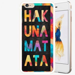 Plastový kryt iSaprio - Hakuna Matata 01 - iPhone 6/6S - Gold