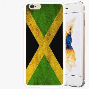 Plastový kryt iSaprio - Flag of Jamaica - iPhone 6/6S - Gold