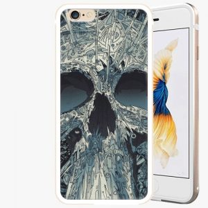 Plastový kryt iSaprio - Abstract Skull - iPhone 6/6S - Gold
