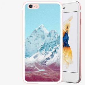 Plastový kryt iSaprio - Highest Mountains 01 - iPhone 6 Plus/6S Plus - Rose Gold