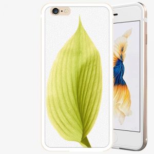 Plastový kryt iSaprio - Green Leaf - iPhone 6/6S - Gold