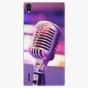 Plastový kryt iSaprio - Vintage Microphone - Huawei Ascend P7