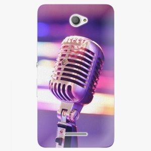 Plastový kryt iSaprio - Vintage Microphone - Sony Xperia E4