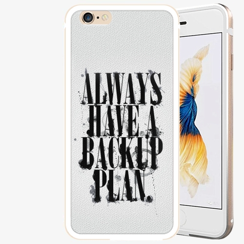 Plastový kryt iSaprio - Backup Plan - iPhone 6 Plus/6S Plus - Gold Plastový kryt iSaprio - Backup Plan - iPhone 6 Plus/6S Plus - Gold