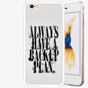 Plastový kryt iSaprio - Backup Plan - iPhone 6 Plus/6S Plus - Rose Gold