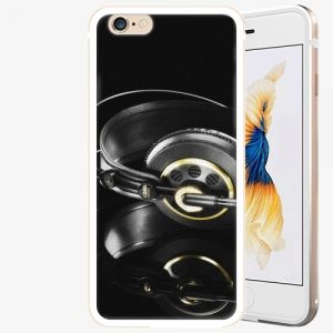 Plastový kryt iSaprio - Headphones 02 - iPhone 6/6S - Gold