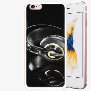 Plastový kryt iSaprio - Headphones 02 - iPhone 6 Plus/6S Plus - Rose Gold