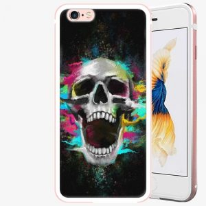 Plastový kryt iSaprio - Skull in Colors - iPhone 6 Plus/6S Plus - Rose Gold