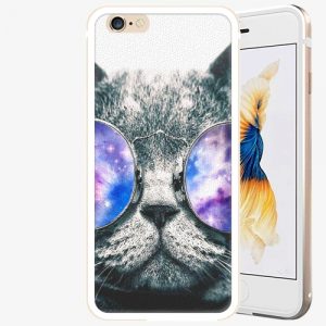 Plastový kryt iSaprio - Galaxy Cat - iPhone 6 Plus/6S Plus - Gold