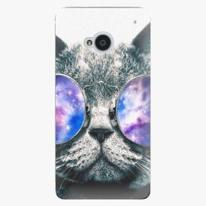 Plastový kryt iSaprio - Galaxy Cat - HTC One M7