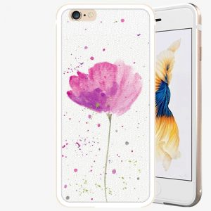 Plastový kryt iSaprio - Poppies - iPhone 6 Plus/6S Plus - Gold