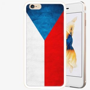 Plastový kryt iSaprio - Czech Flag - iPhone 6/6S - Gold