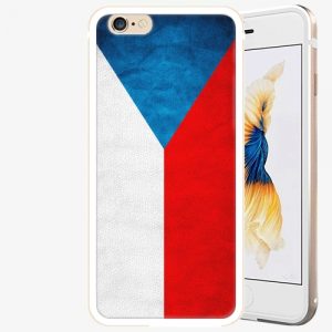 Plastový kryt iSaprio - Czech Flag - iPhone 6 Plus/6S Plus - Gold