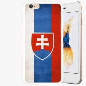 Plastový kryt iSaprio - Slovakia Flag - iPhone 6/6S - Gold
