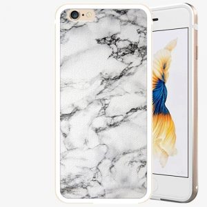 Plastový kryt iSaprio - White Marble 01 - iPhone 6 Plus/6S Plus - Gold