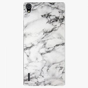 Plastový kryt iSaprio - White Marble 01 - Huawei Ascend P7