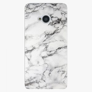 Plastový kryt iSaprio - White Marble 01 - HTC One M7